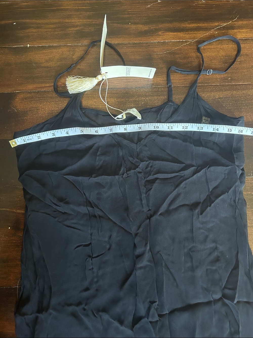 Doen long deep v neck slip dress. Small. NWT - Picture 7 of 8